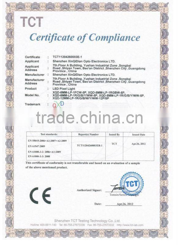 waterproof rgb led strip with ic ws2801 led strip 5050