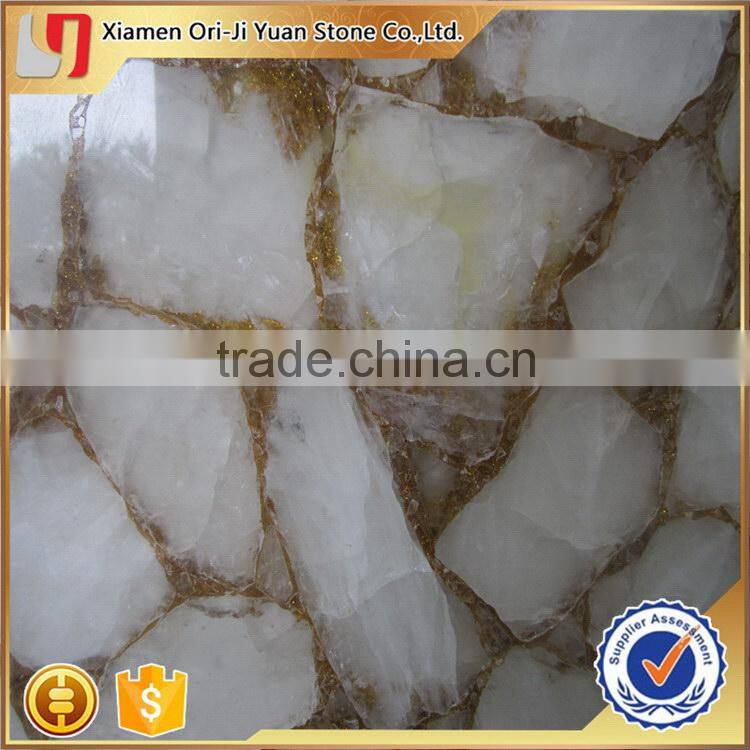 Cheap manufacture onyx stone bench