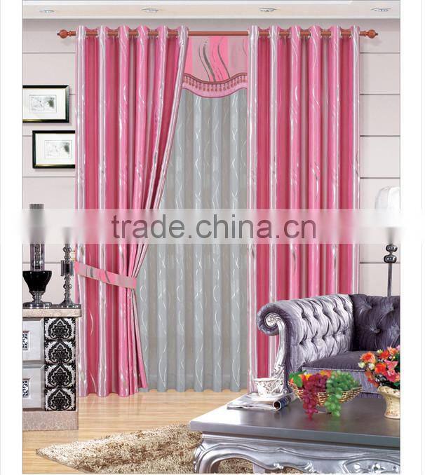 2015 hot sale printed designed No. 21 window curtains, made- up black out fabric in home or hotel