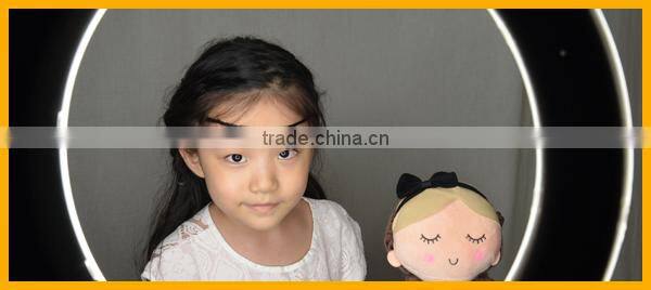 Bi- color Micro 55 Watt Photography Ring Light RL-18 LED making up Video Light for DSLR Camera on Portrait