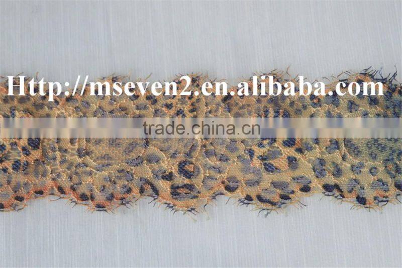 good looking 100% elastic spun lace eyelash lace trim in multiple color for choosing