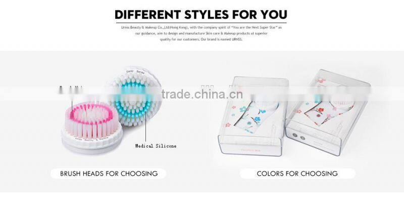 New Face cleansing Brush Ultrasonic facial brushskin whitening face cleanser