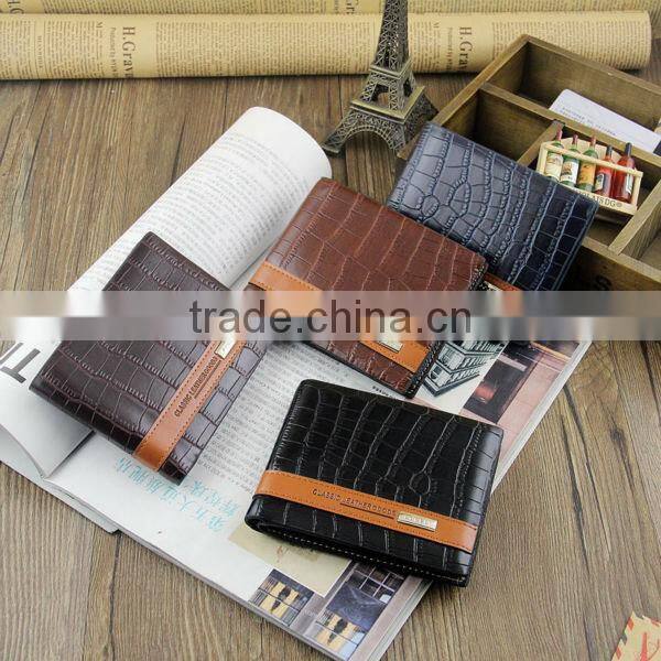 As Picture Design New Mens Crocodile Wallet Cheap Genuine Leather Short Mens Wallet Purse China