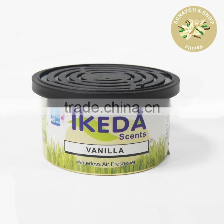 Advertising Custom label Cheap Car Air Freshener organic cans wood