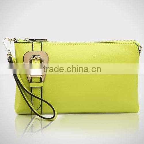 2014 New Design Fashion Ladies Cow Leather Chain Strap Wallet(BCN015)