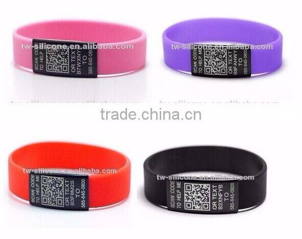 Cheap wholesale colorful rubber band silk screen printing silicone wristband for promotion