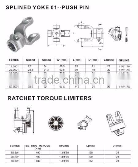 High End China Made Top Quality Tractor Parts Driveshafts