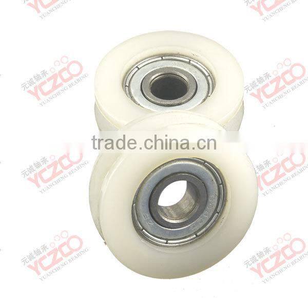 v u groove suspended sliding door roller