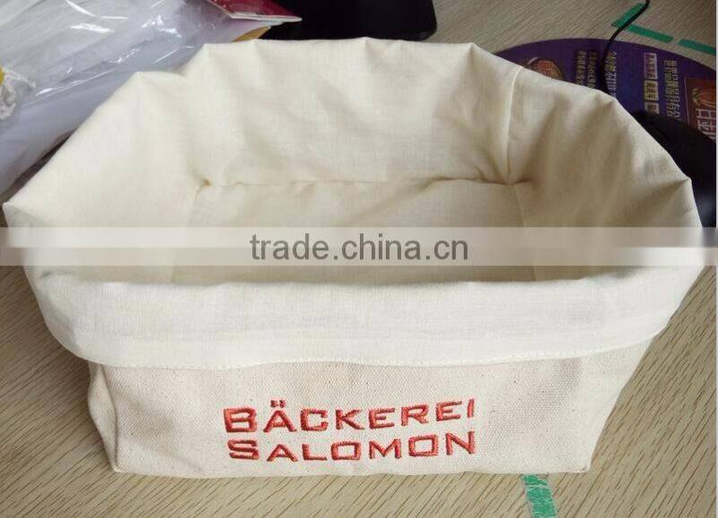 100% Cotton Fabric Type Canvas Bread Basket