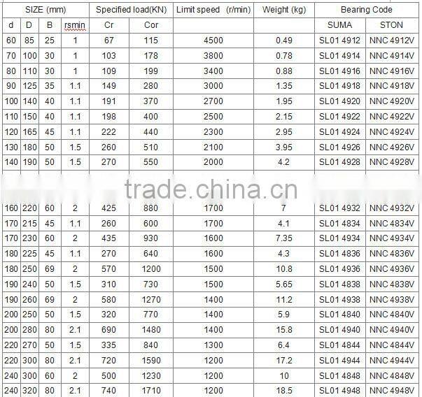 Cylindrical Roller Bearing SL01 4880