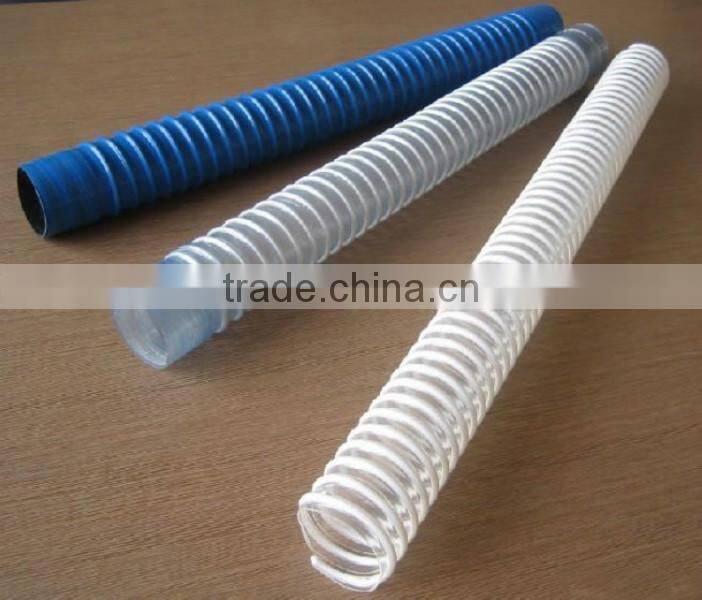 pvc spiral flexible hose /flexible suction hose /pvc collapsible hose