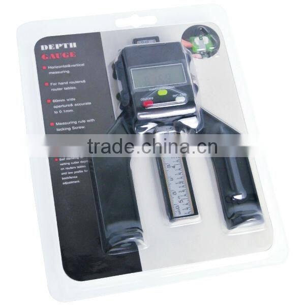 Digital LCD Tread Magnetic Self Standing Aperture 80mm Hand Routers Depth Gauge