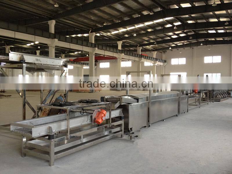 French fries IQF freezing line potato processing equipment