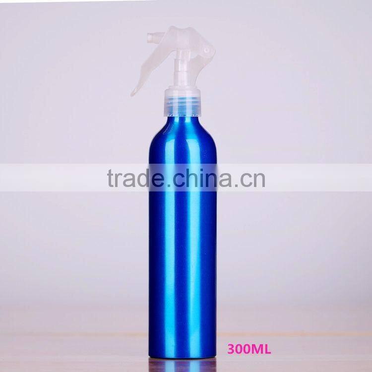 2017 Wholesale 30ml-500ml blue aluminum perfume bottle trigger spray aluminum bottle for cosmetic packaging
