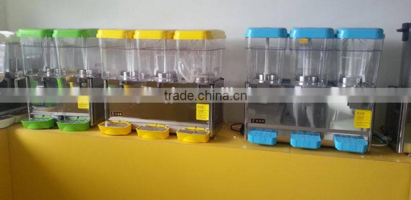 18L 2 tanks blue color Juice Dispenser for beverage