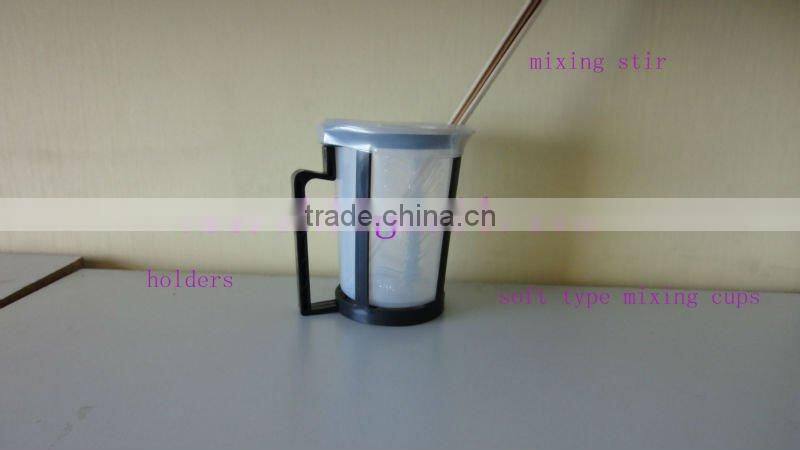 Paint Mixing Set(soft mixing cups,holders and stir)