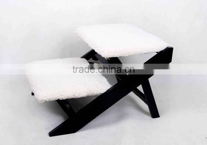 Folding pet ladder ,wood dog ramp