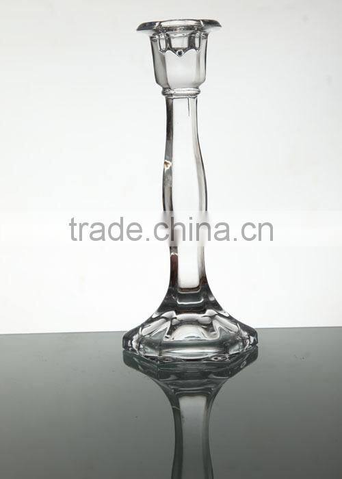Crytal candle holders,tall glass candle holder