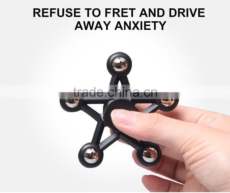 2017 EDC spinner Five Angles Fidget Spinner Hand Spinner with Ceramic bearings For ADD ADHD Anxiety Autism