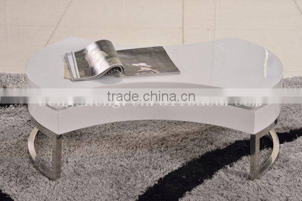 MDF bake white painting side table/coffee table BJ2007