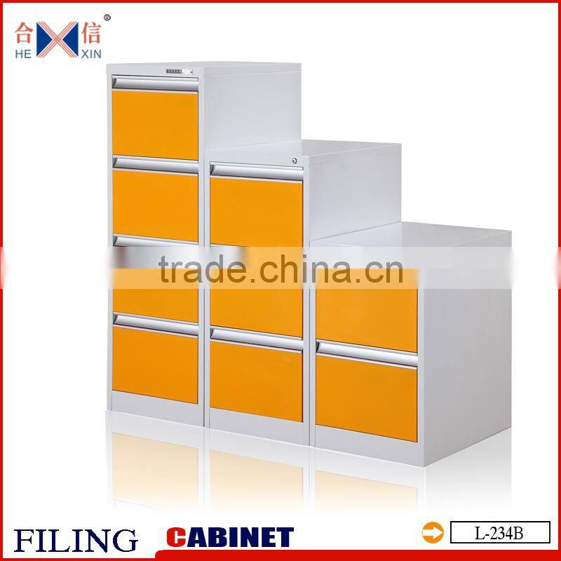 steel metal 4 drawer vertical filing cabinet file box A4 hanging cabinet