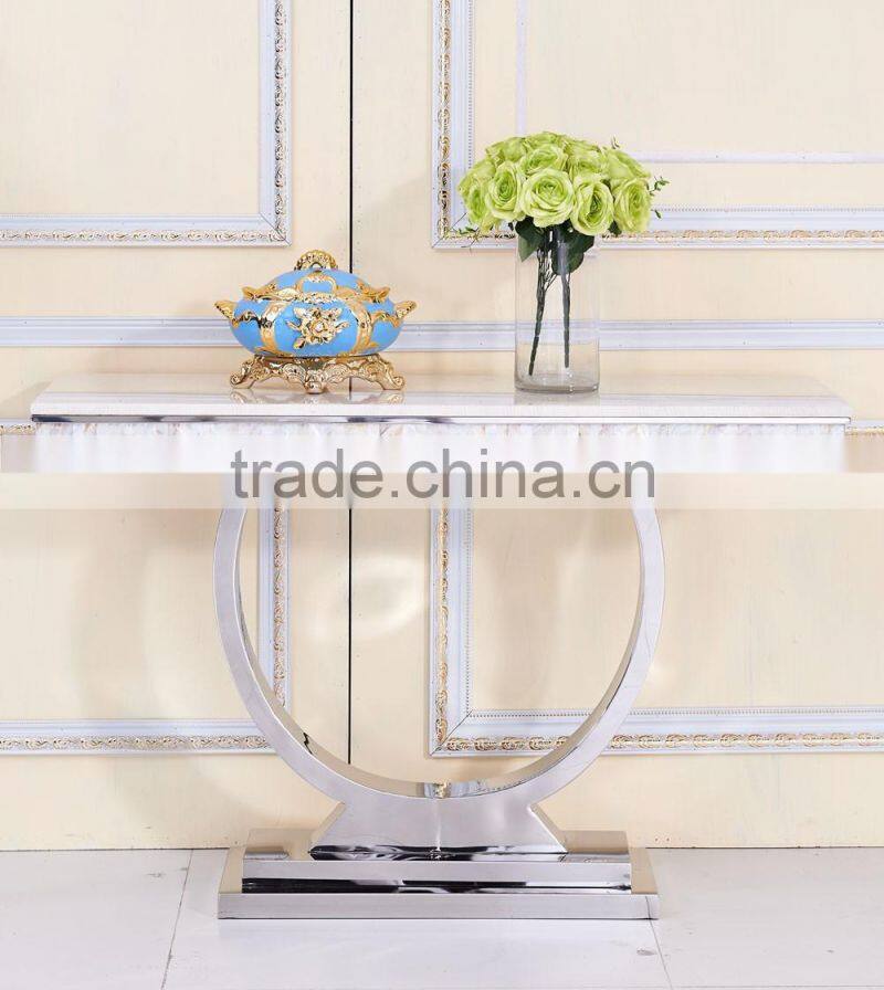 marble top console table sainless steel base 952#