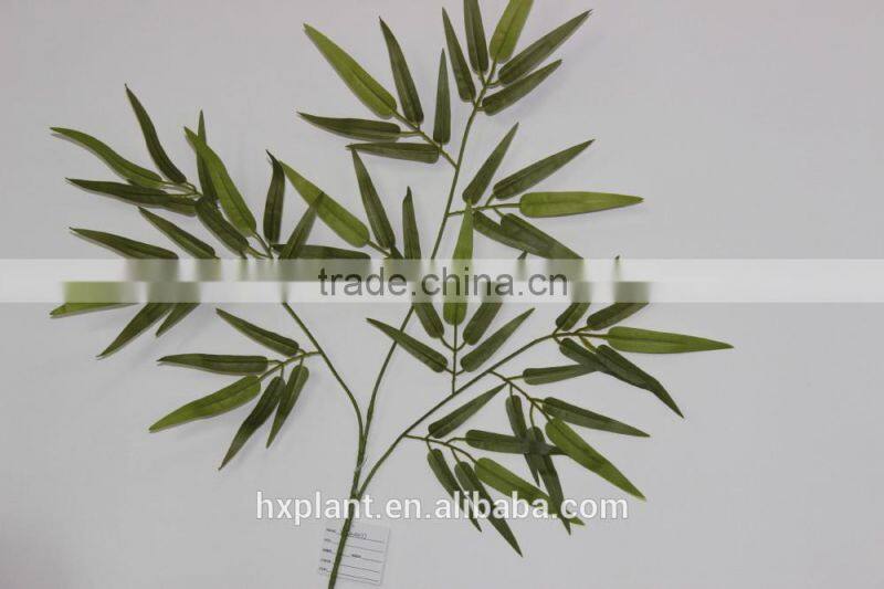 wholesale plastic artificial bamboo leaves for decoration