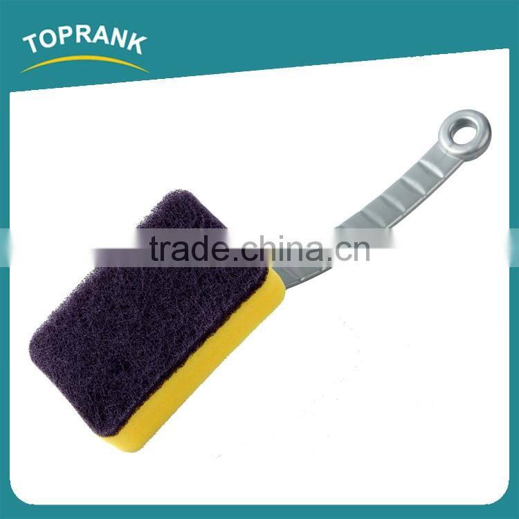 Toprank Wholesale Rectangle Shape Foam Cleaning Sponge Scouring Pad Kitchen Dish Sponge Brush Non-abrasive Cleaning Scouring Pad