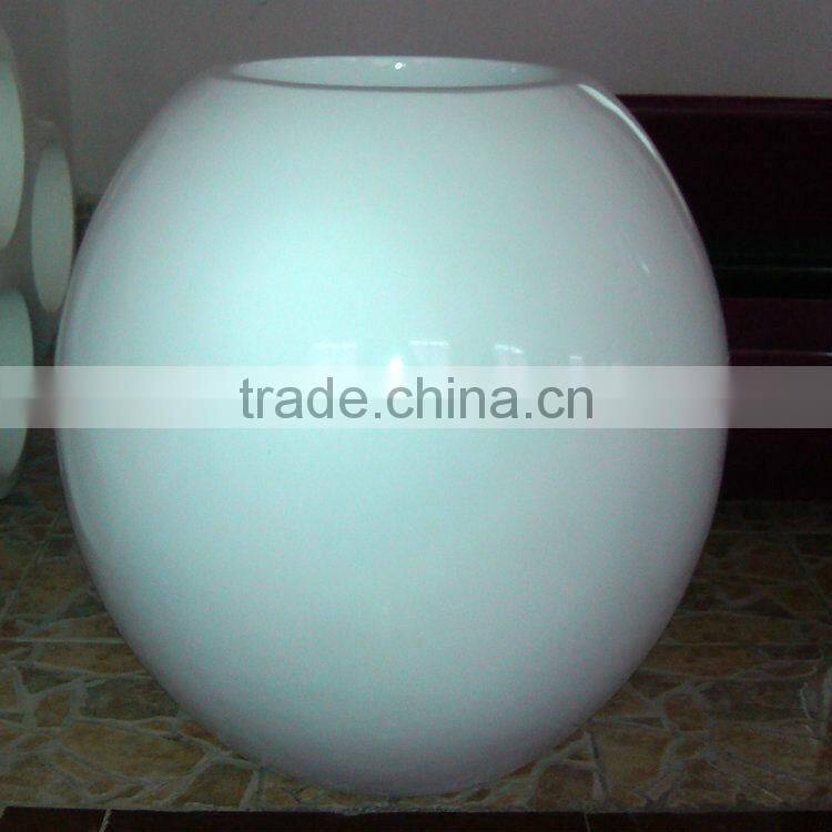 Fiberglass planter pots