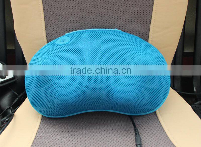 Home car dual Massage Pillow, Lumbar Shiatsu Cushion,Neck head Massager