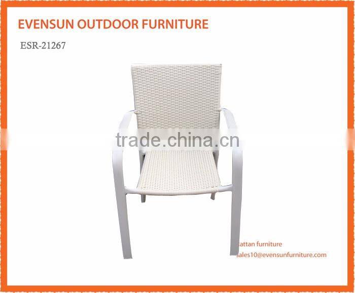 weatherproof and fireproof outdoor synthetic rattan outdoor dining chair