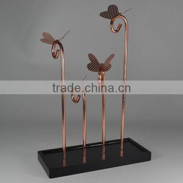 Jewelry display with butterfly