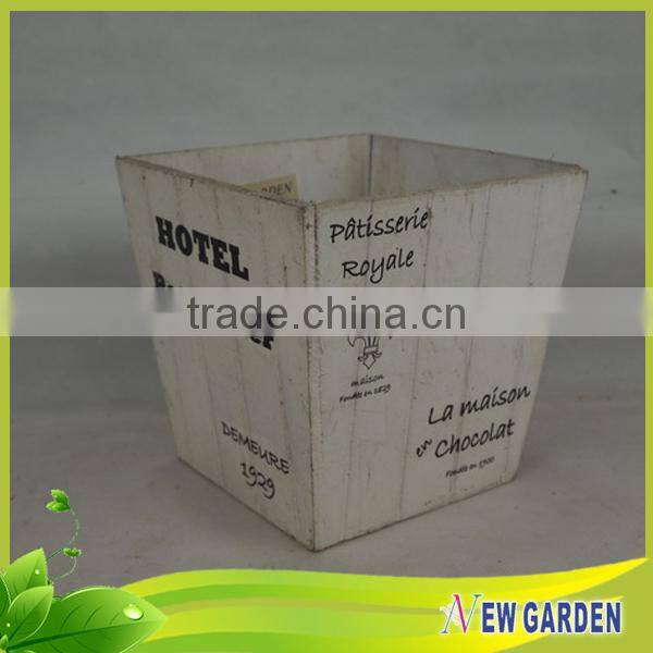 Fashionable Decorative Hand Craft Retangle Basket Wood/Wooden planter