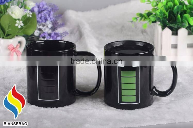 Customized Logo Hot Color Changing Ceramic Mug
