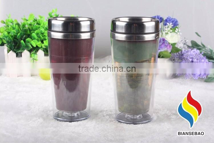 double wall color changing stainless steel 500 ml mug
