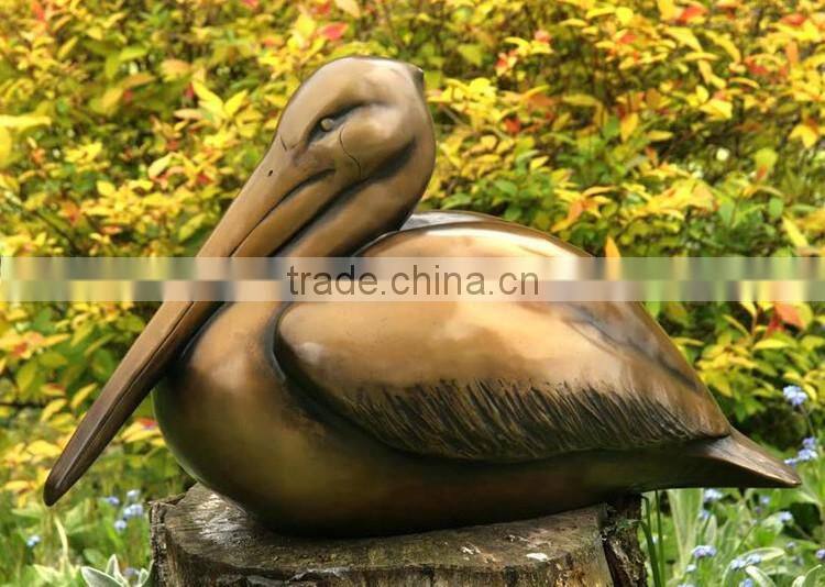 Bronze Pelican on Dock statue