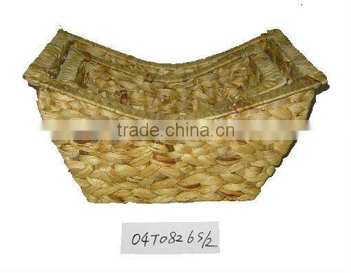 decorative water hyacinth flower holder/planter/basket