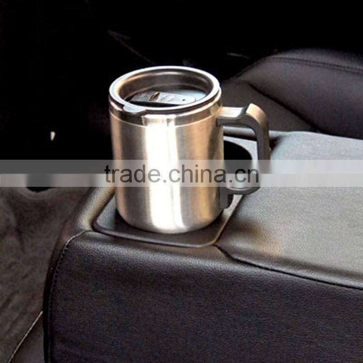 12V car electric heat kettle car water warmer 450ml travel mug