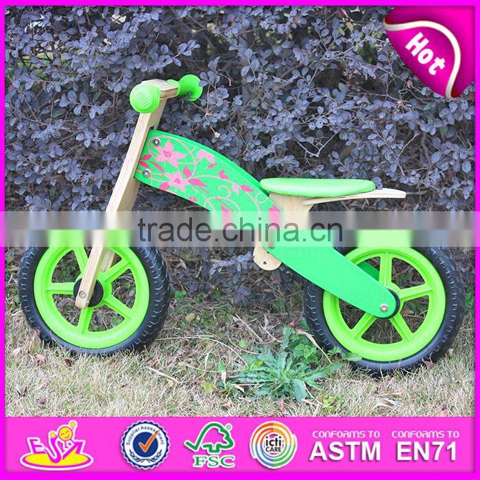 Latest design Best sale children balance wooden bike W16C115