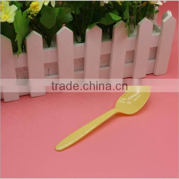 food grade yellow disposable plastic spoons,custom wholesale disposable plastic spoons supplier in CHINA,custom plastic spoons