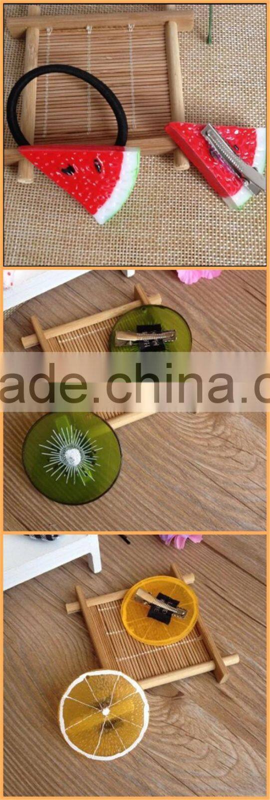 cute cheap fruit kids hair clips wholesale hair accessories