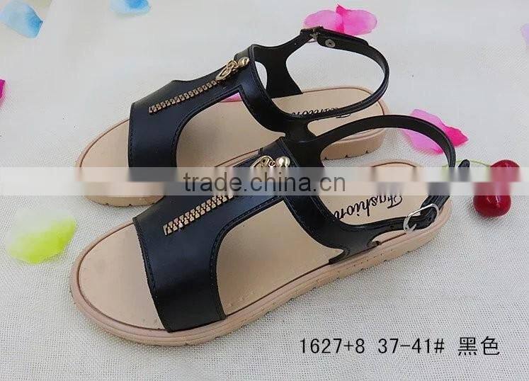 new design fashion with zipper sandal for women
