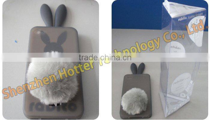 bunny shape silicone case for iphone