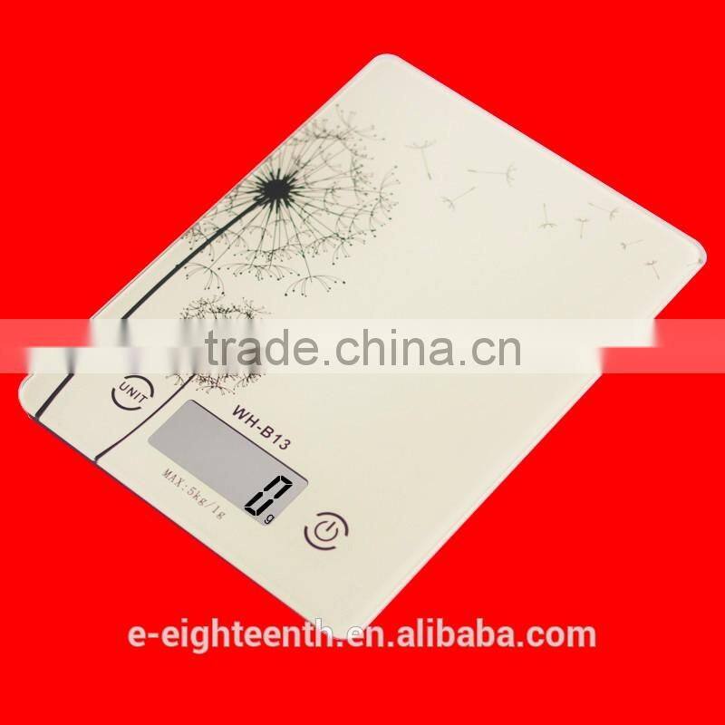 2016 new arrival hot sale Digital Kitchen Scale Compact Electronic Diet Bake Food Postal Scale 11lb 5kg