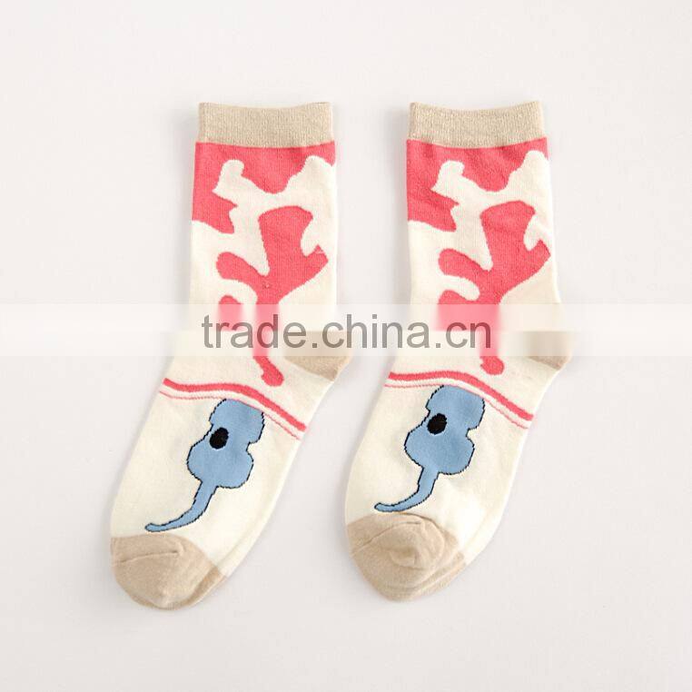 Lovely Cat Pattern Young Girls Socks Various Kinds Of Winter Socks Factory