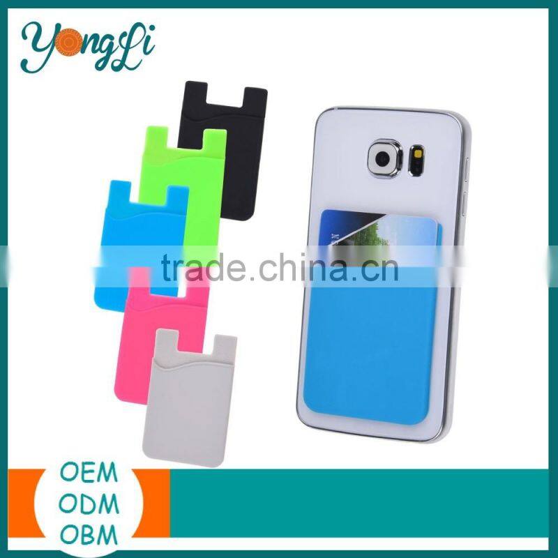 3M Adhesive Cell Phone Holder for Any Smartphone Waterproof Silicone Coin Credit Card Wallets