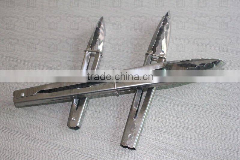 Stainless steel food tongs w/different sizes