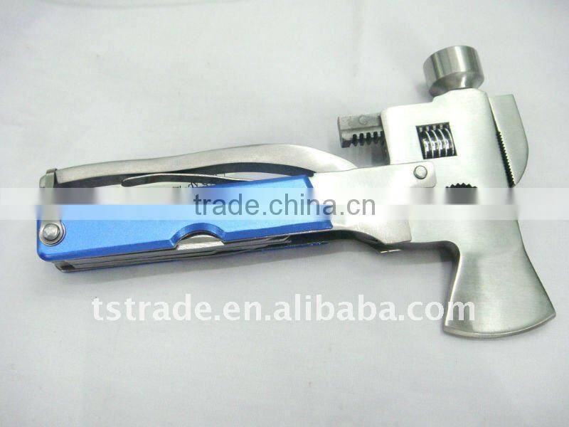 2014.Multi tool stainless steel axe pomotion gift hammer multi hammer with axe