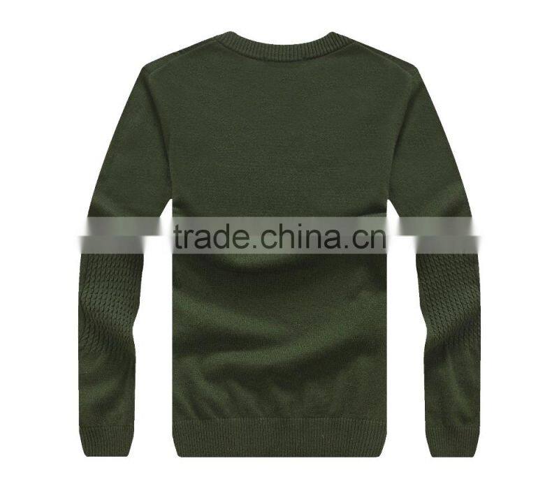 Men's 100% cashmere modern knitting blank sweater