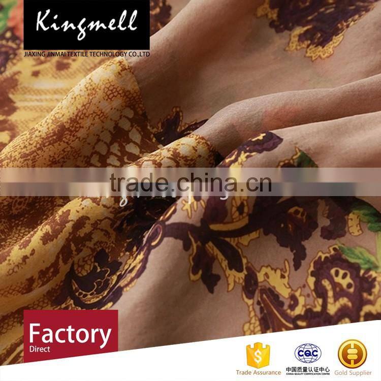 Custom-made fashion silk printing fabric